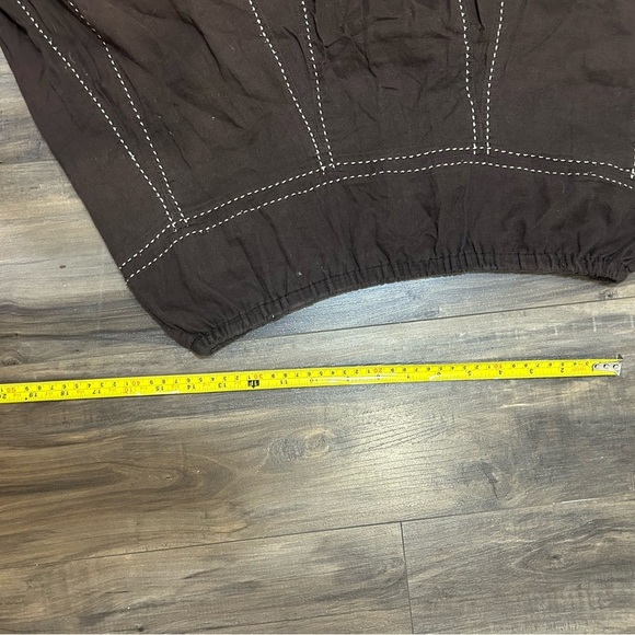 💗 Boho A-Line Brown Midi Skirt - Picture 3 of 4